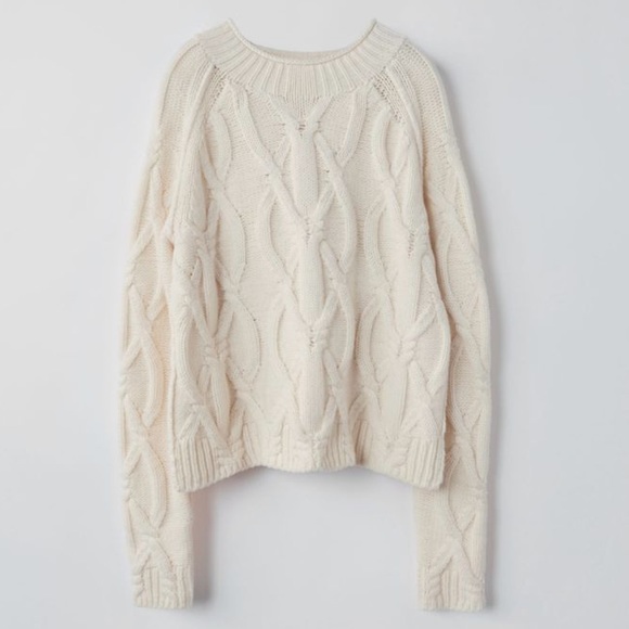 acne cable knit sweater